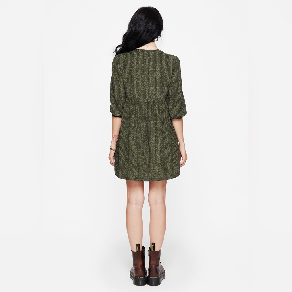 NWT Disturbia Francesca Dragon Printed Button Up Smock Mini Dress US 14 / UK 18 - Picture 2 of 6